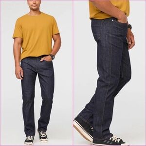 DU/ER Jeans Mens 30x32 Blue L2X Athletic Straight Fit Cotton Coolmax Stretch